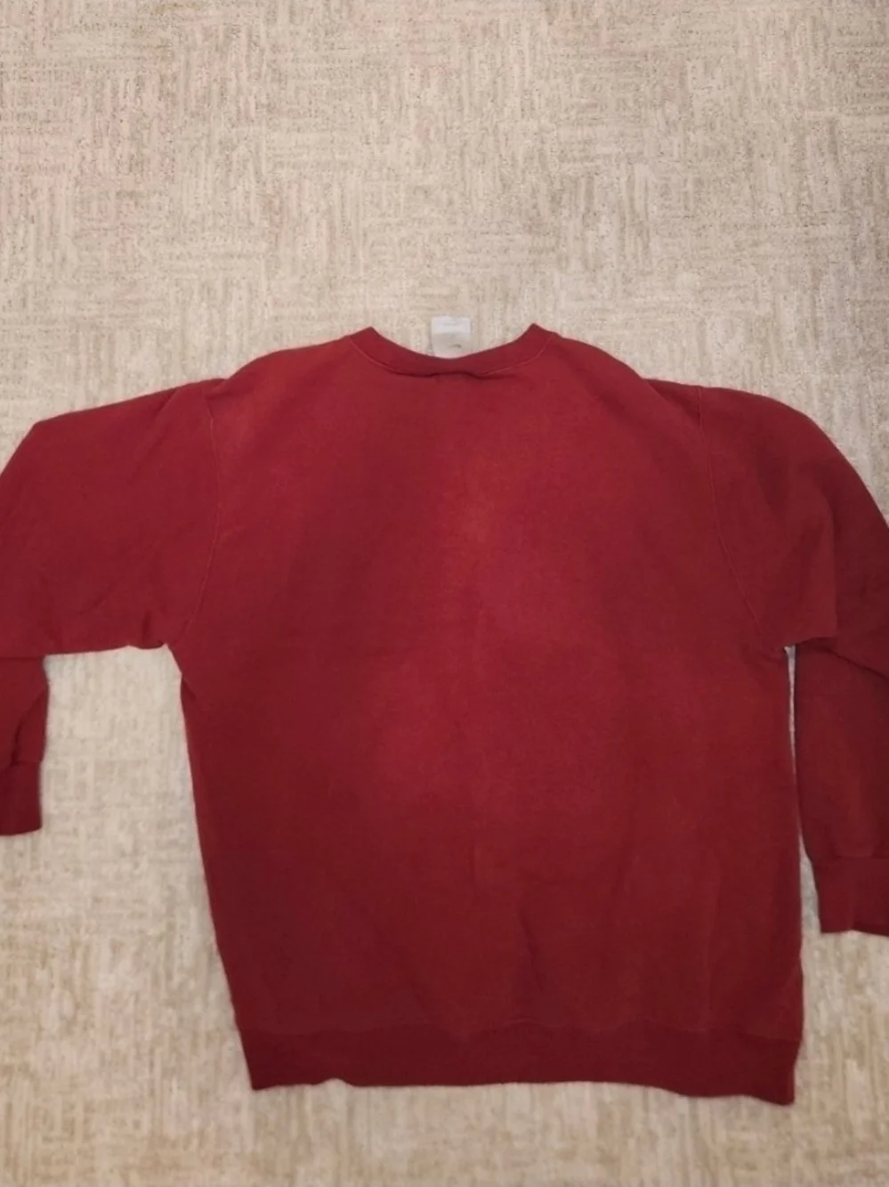 Nike Men's Deep Red Crewneck Sweatshirt